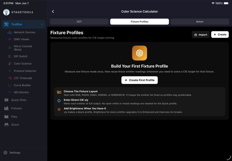 14.9 Fixture Profiles screenshot