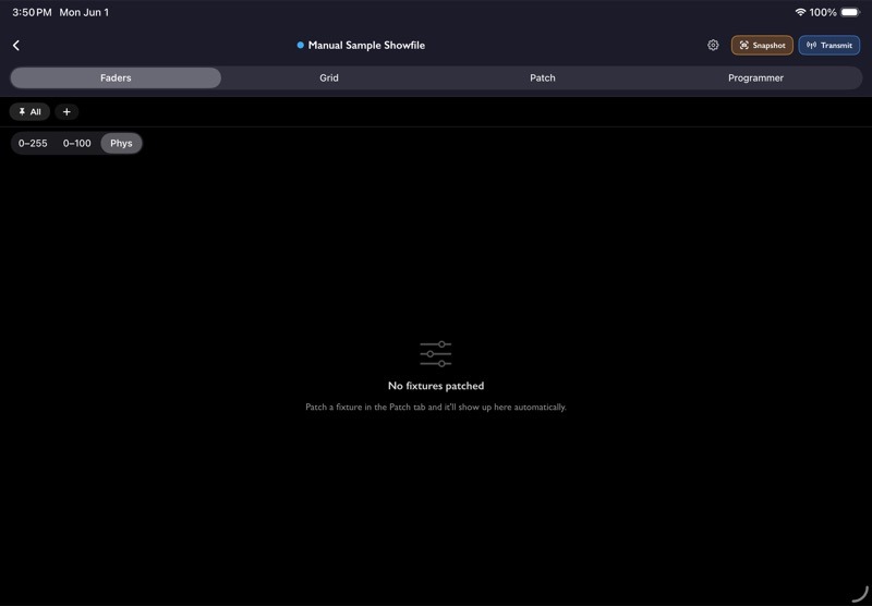 11.12 Faders Mode screenshot