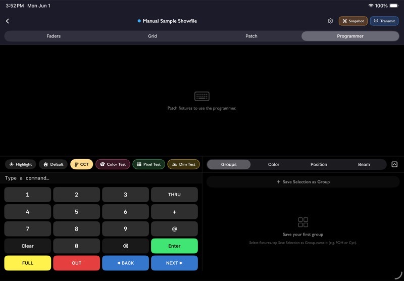 11.16 Programmer Mode screenshot