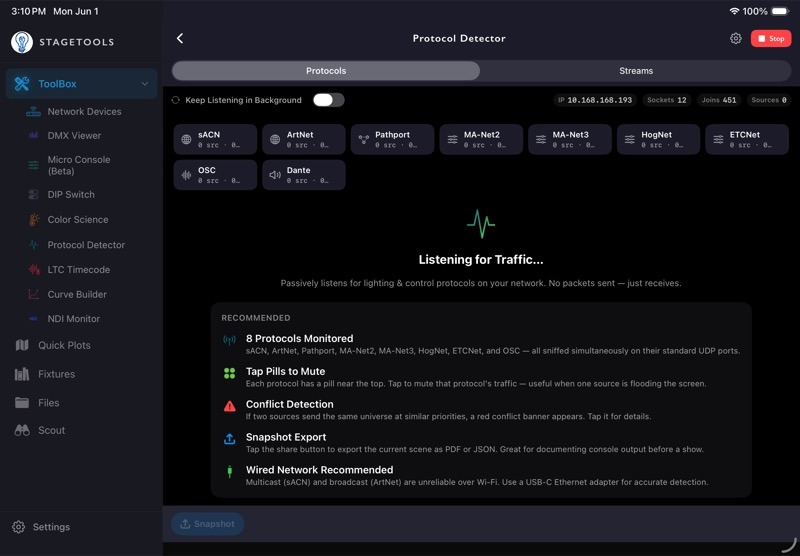 10.1 Open Protocol Detector screenshot